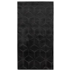 Dywan do przedpokoju geometryczny czarny TULSA 80x150 cm