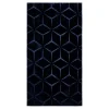 Dywan do przedpokoju geometryczny granatowy TULSA 80x150 cm