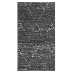 Dywan do przedpokoju szary GEOMETRY 80x150 cm