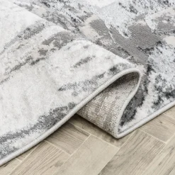 Dywan do przedpokoju vintage szary SUNSET 80x150 cm