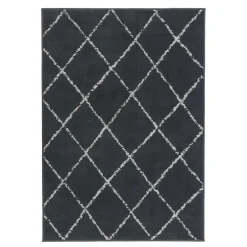 Dywan do salonu antracytowy GEOMETRY 120x170 cm