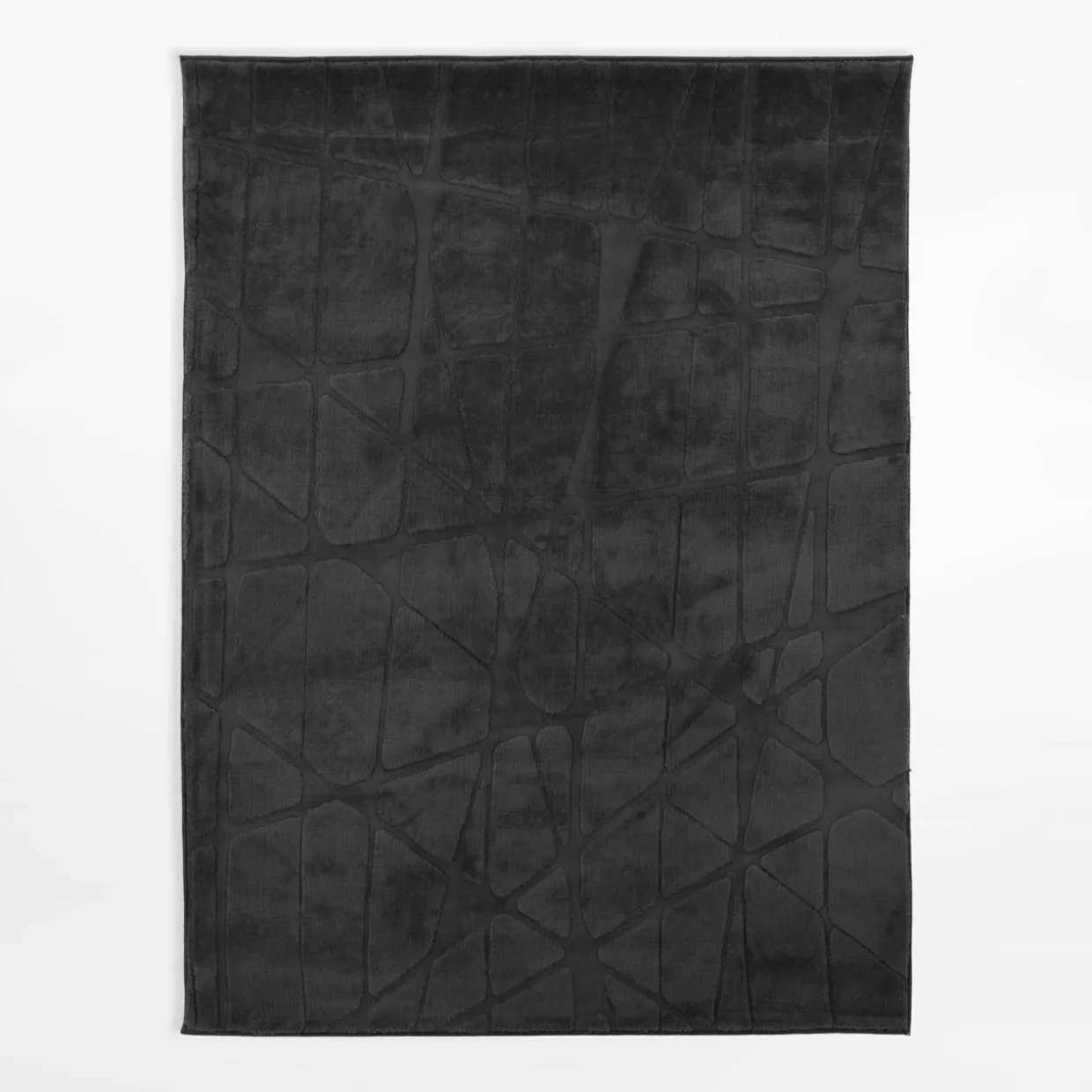 Dywan geometryczny ACTION, czarny, 160x230 cm