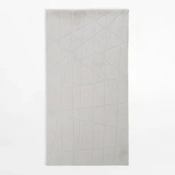 Dywan geometryczny ACTION, kremowy, 80x150 cm
