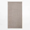 Dywan geometryczny ACTION, beżowy, 80x150 cm