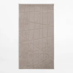 Dywan geometryczny ACTION, beżowy, 80x150 cm