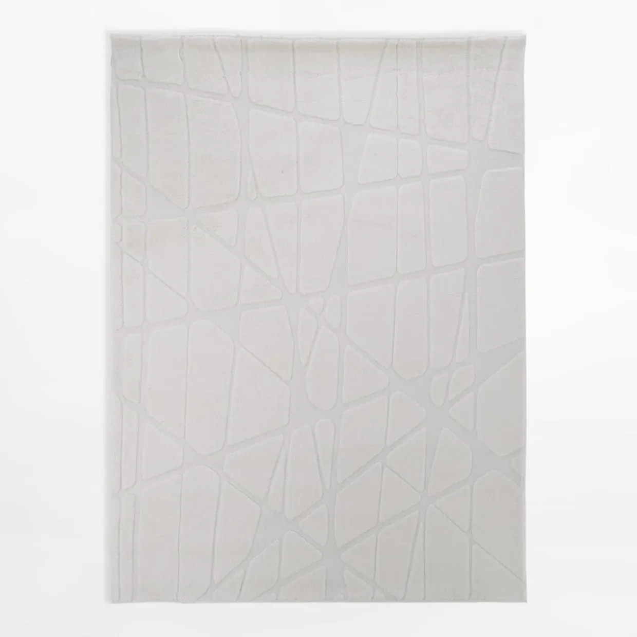 Dywan geometryczny ACTION, kremowy, 120x160 cm