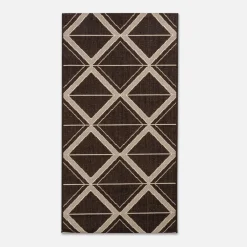 Dywan geometryczny antracytowy JUTA 80x150 cm