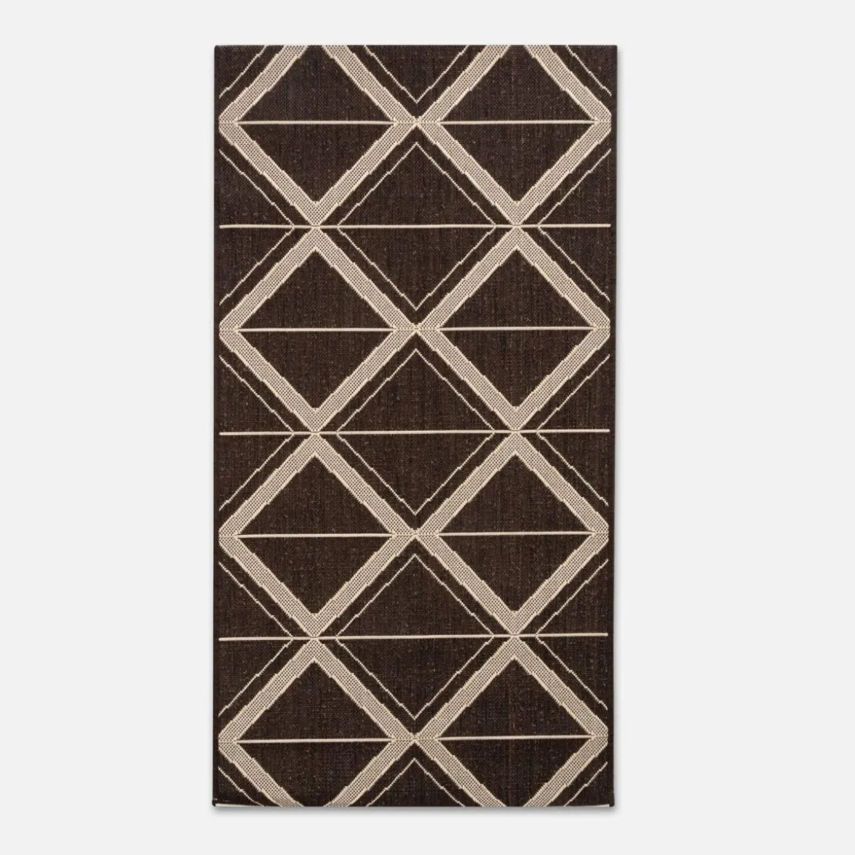 Dywan geometryczny antracytowy JUTA 80x150 cm
