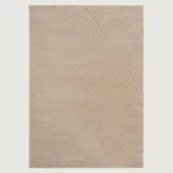 Dywan geometryczny beżowy WAVES 200x290 cm