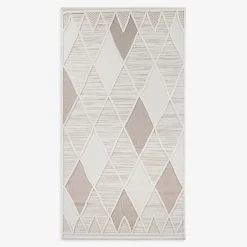 Dywan geometryczny beżowy MADERA 80x150 cm