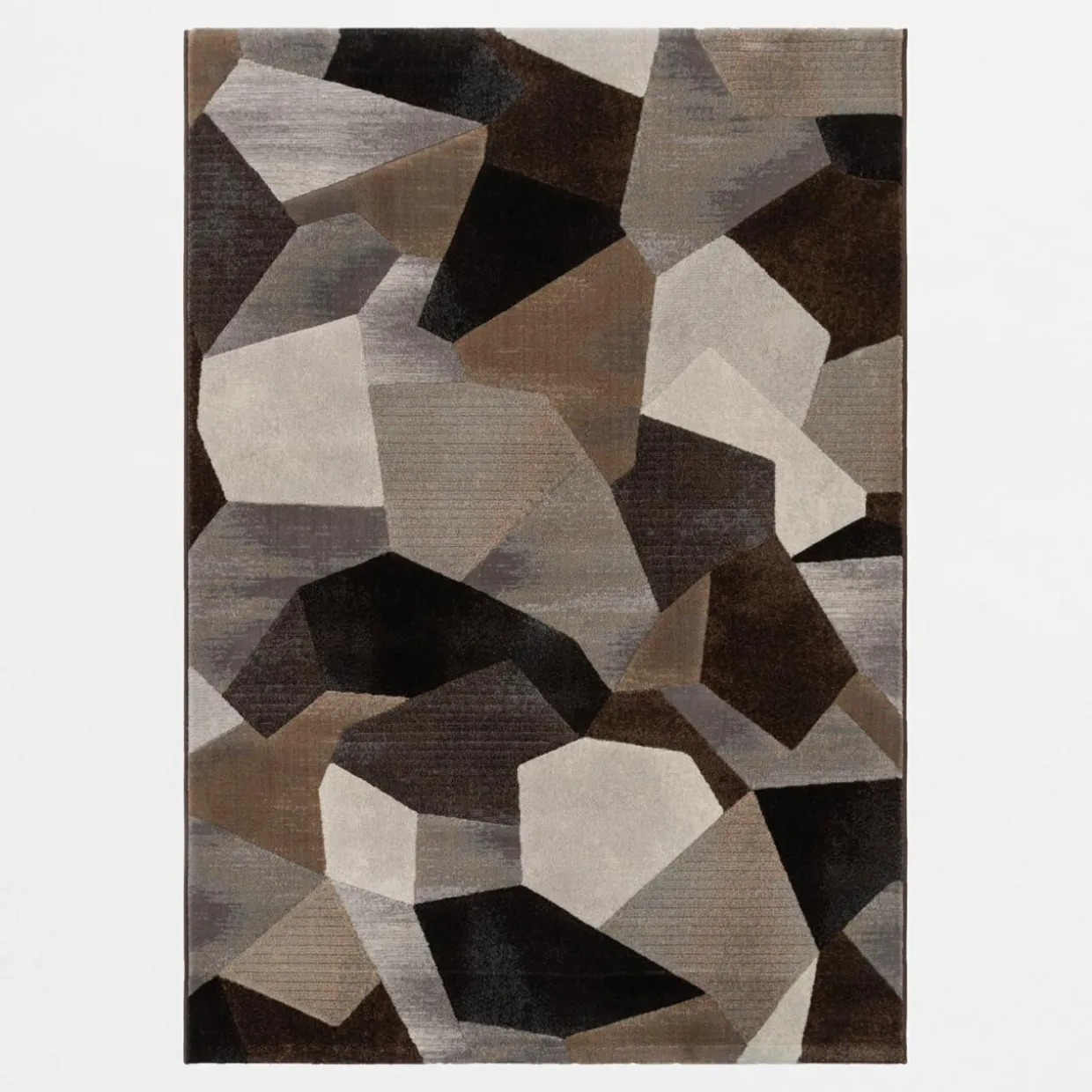 Dywan geometryczny brązowy SORRENTO 200x290 cm