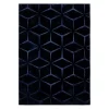 Dywan geometryczny granatowy TULSA 160x220 cm