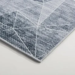 Dywan geometryczny jasnoszary PUERTO 80x150 cm