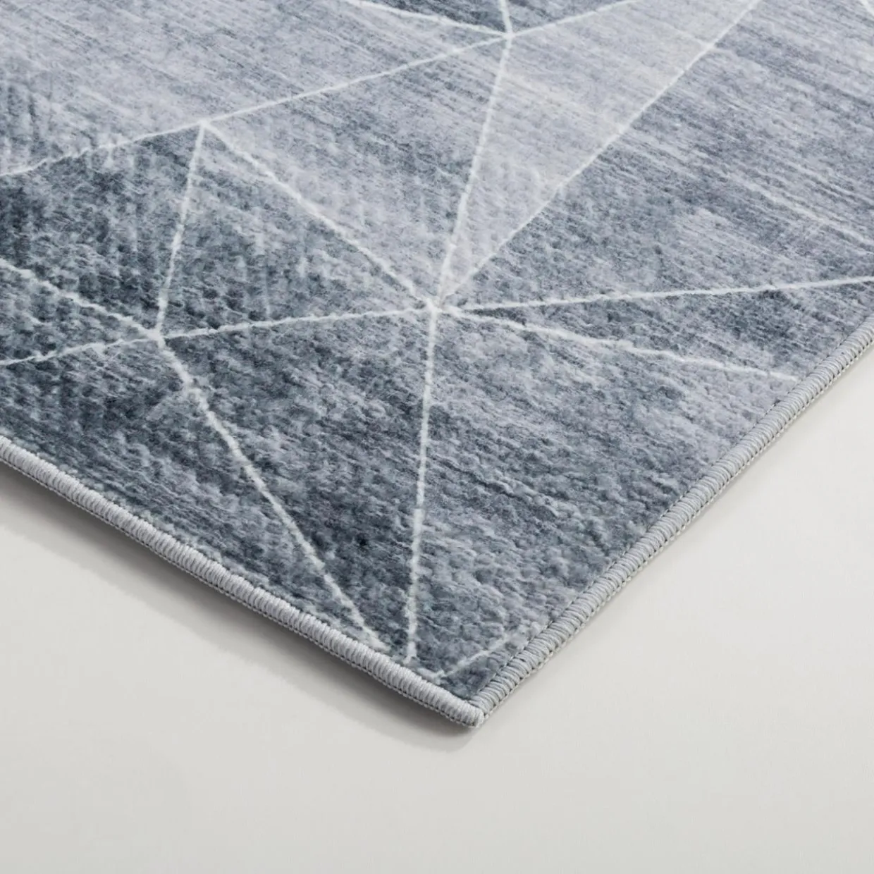 Dywan geometryczny jasnoszary PUERTO 80x150 cm