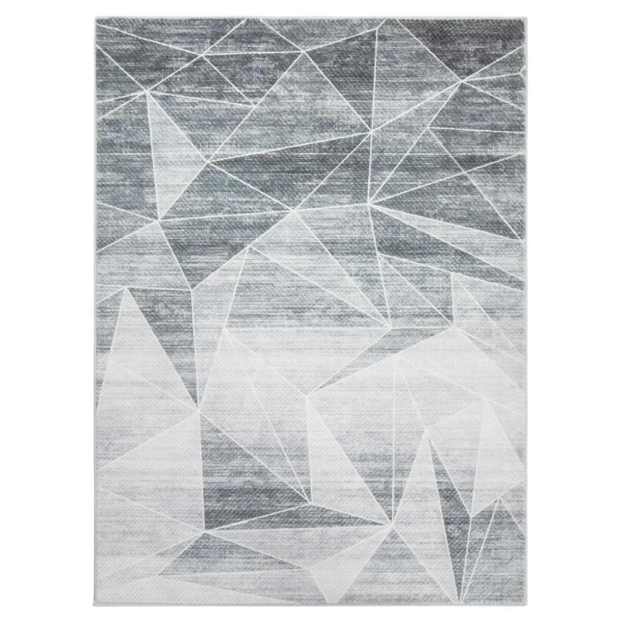 Dywan geometryczny jasnoszary PUERTO 120x160 cm