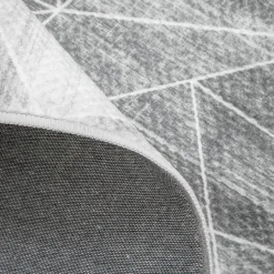 Dywan geometryczny jasnoszary PUERTO 120x160 cm