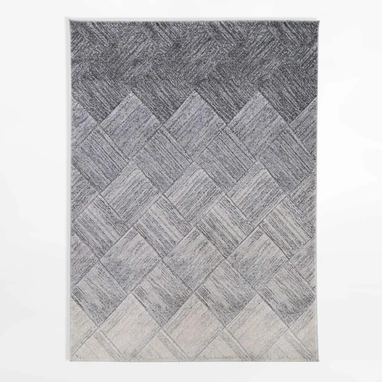 Dywan geometryczny KERY, szaro-kremowy, 160x230 cm