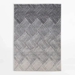 Dywan geometryczny KERY, szaro-kremowy, 120x170 cm