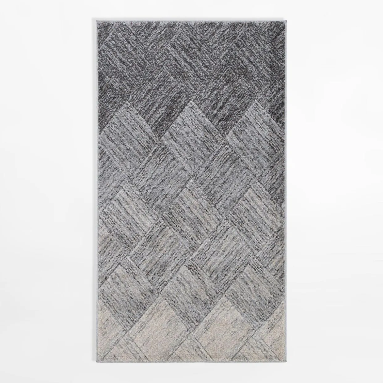 Dywan geometryczny KERY, szaro-kremowy, 80x150 cm
