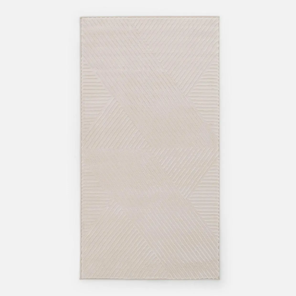Dywan geometryczny kremowy SAHARA 80x150 cm
