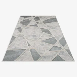 Dywan geometryczny kremowo-szary MADERA 160x230 cm