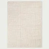 Dywan geometryczny kremowy LA CASA 3D 200x290 cm