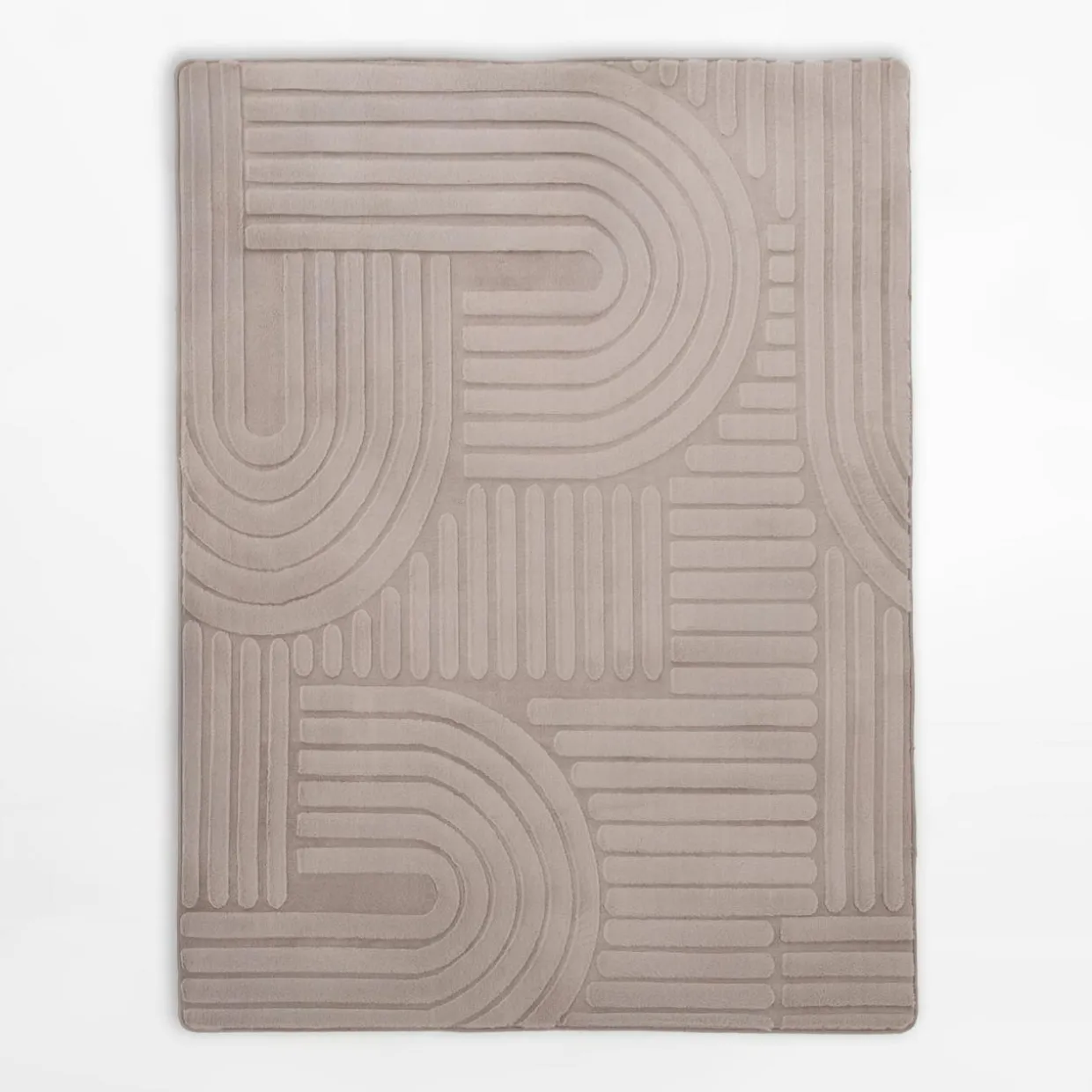 Dywan geometryczny MALAGA 3D taupe, 160x230 cm