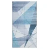 Dywan geometryczny niebieski PUERTO 80x150 cm