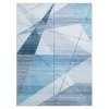 Dywan geometryczny niebieski PUERTO 160x230 cm