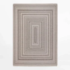 Dywan geometryczny ORIA, szary, 160x220 cm