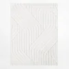 Dywan geometryczny PORTO, biało-kremowy, 160x230 cm
