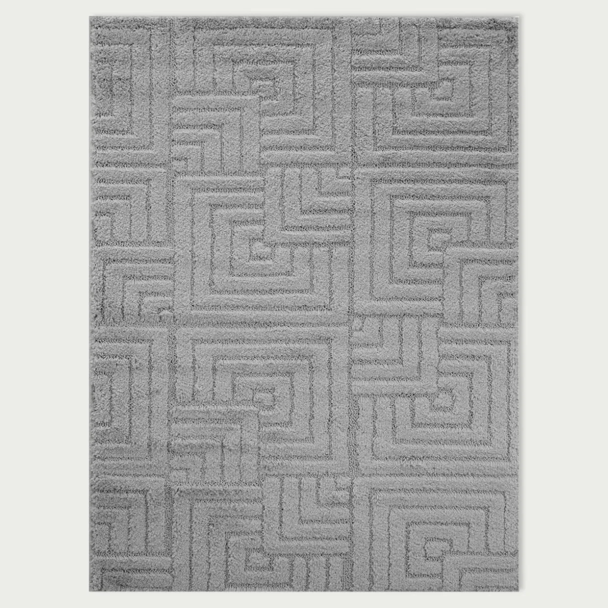 Dywan geometryczny szary LA CASA 3D 160x230 cm