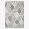 Dywan geometryczny szary MADERA 120x170 cm