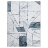 Dywan geometryczny szary marmur PUERTO 160x230 cm