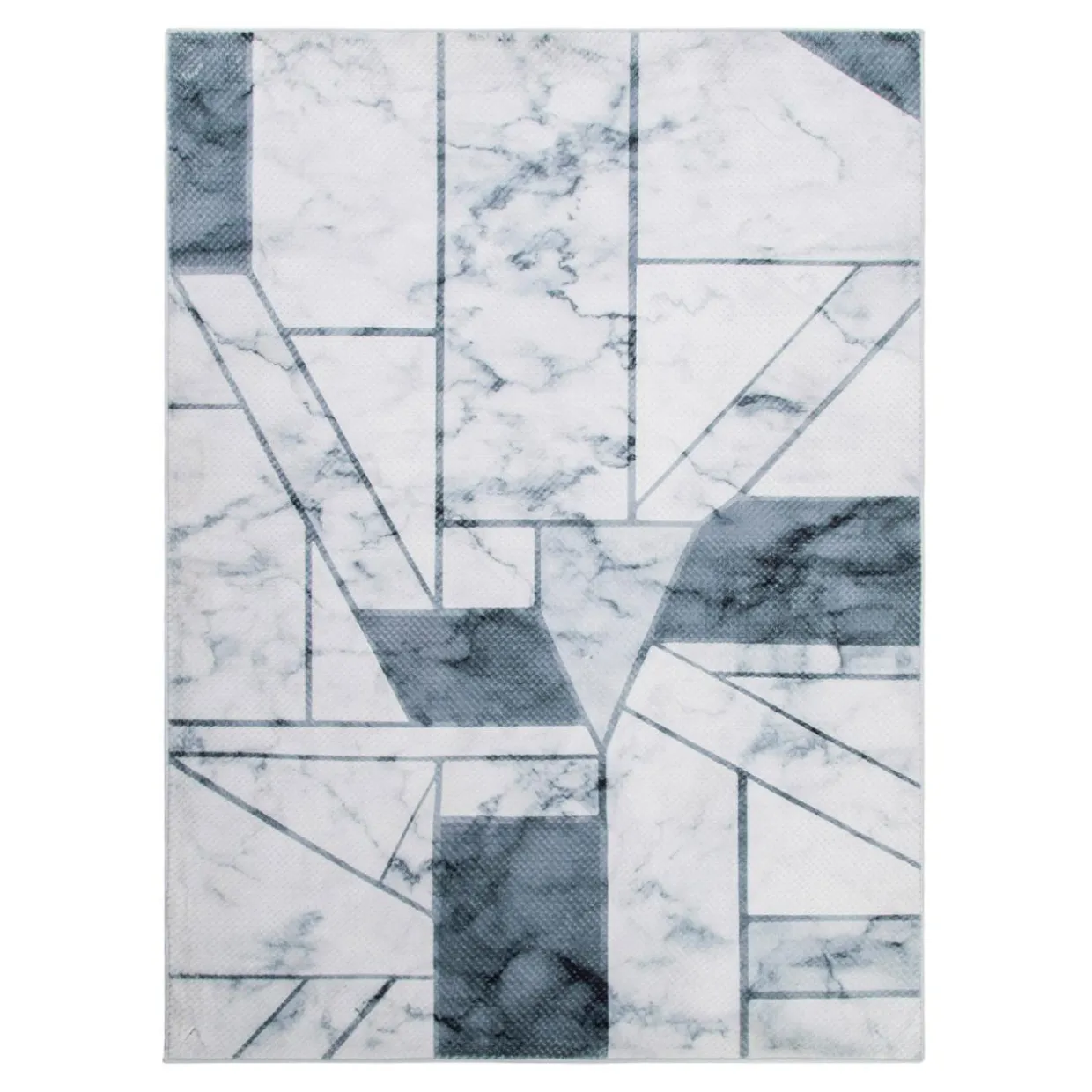 Dywan geometryczny szary marmur PUERTO 160x230 cm