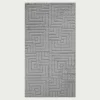 Dywan geometryczny szary LA CASA 3D 80x150 cm