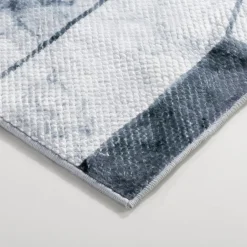 Dywan geometryczny szary marmur PUERTO 80x150 cm