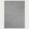Dywan geometryczny szary LA CASA 3D 200x290 cm