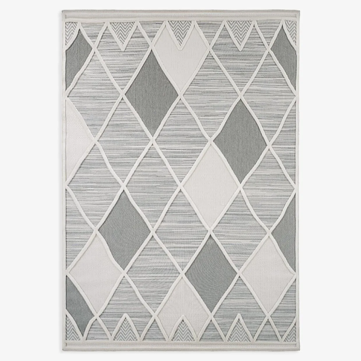 Dywan geometryczny szary MADERA 160x230 cm