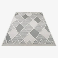 Dywan geometryczny szary MADERA 160x230 cm