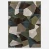 Dywan geometryczny zielony SORRENTO 200x290 cm