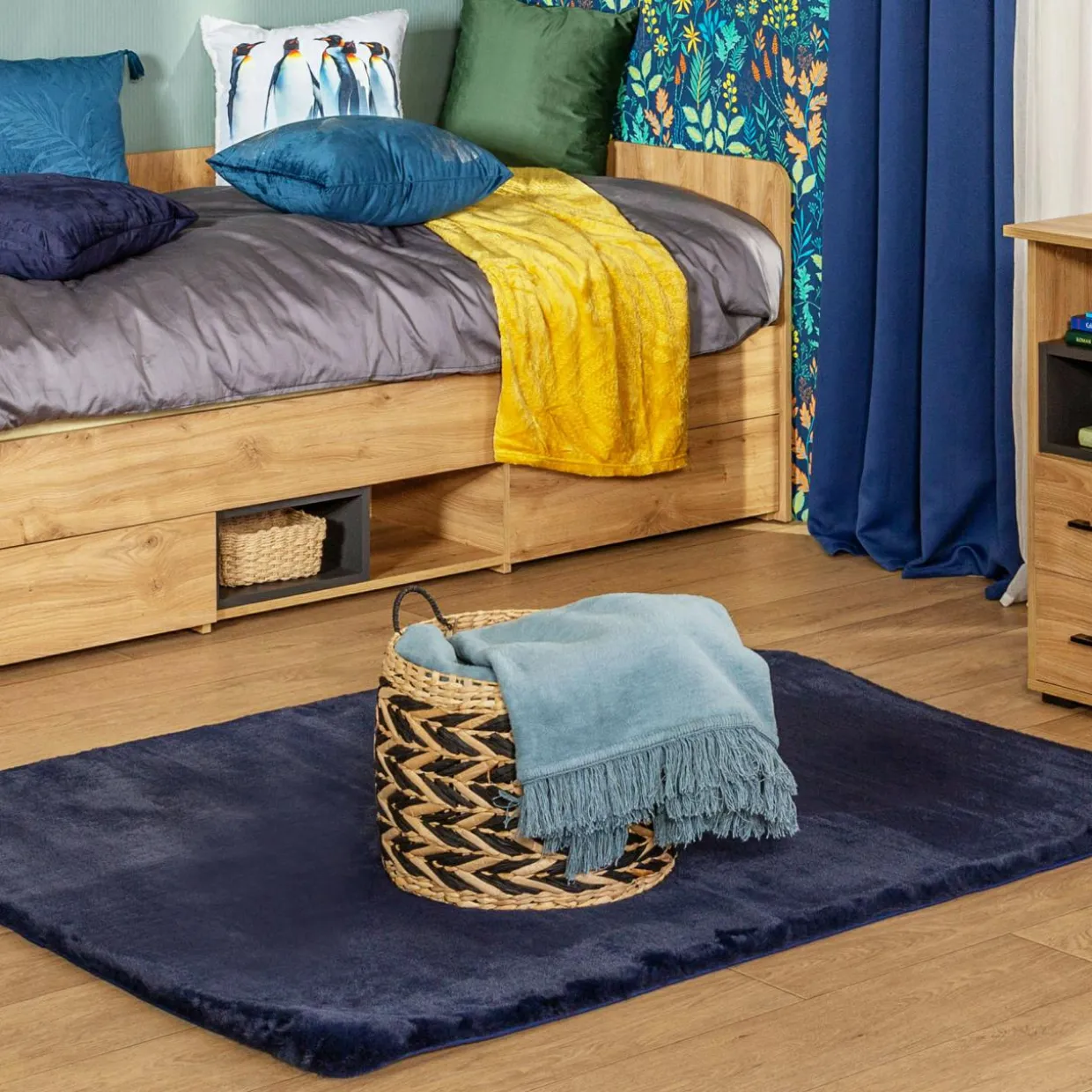Dywan HONEY RABBIT blue 80x150 cm