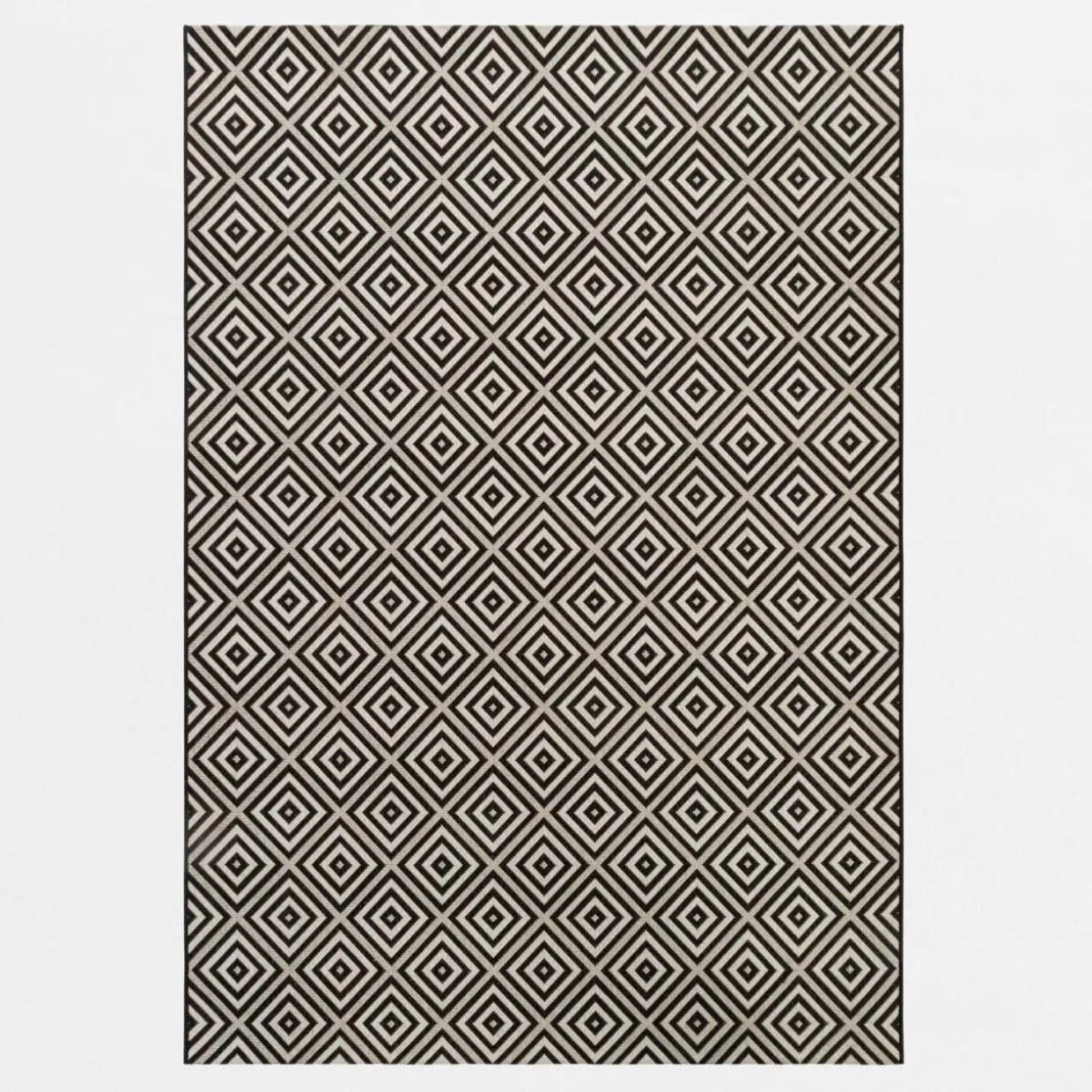 Dywan kremowo-czarny PIATTO 160x230 cm