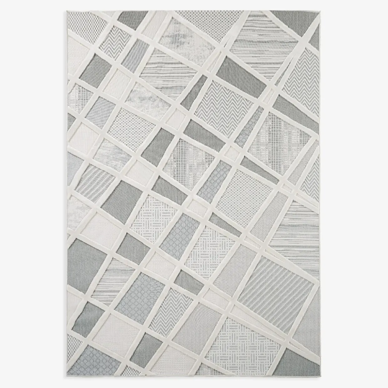Dywan kremowo-szary MADERA 160x230 cm