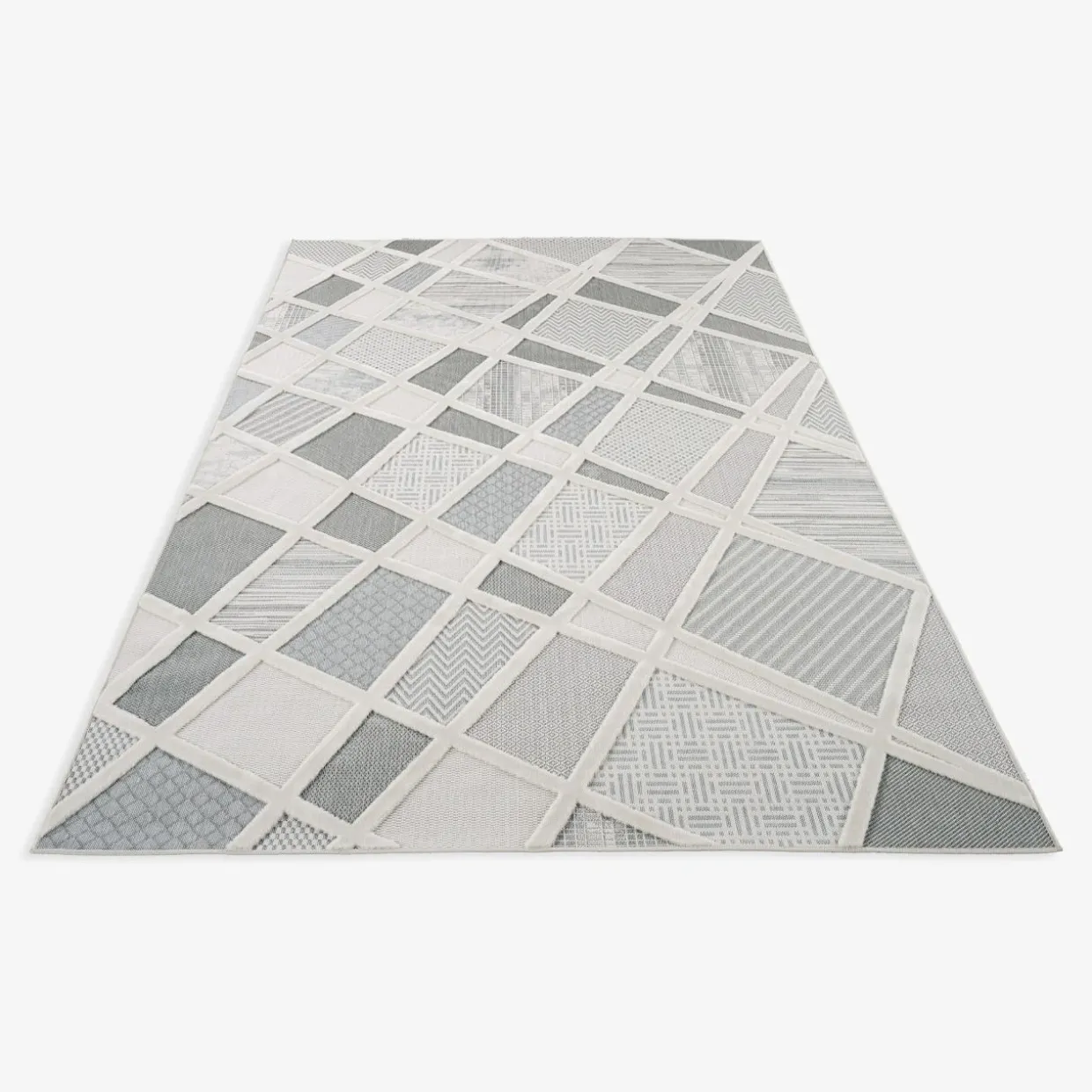 Dywan kremowo-szary MADERA 160x230 cm
