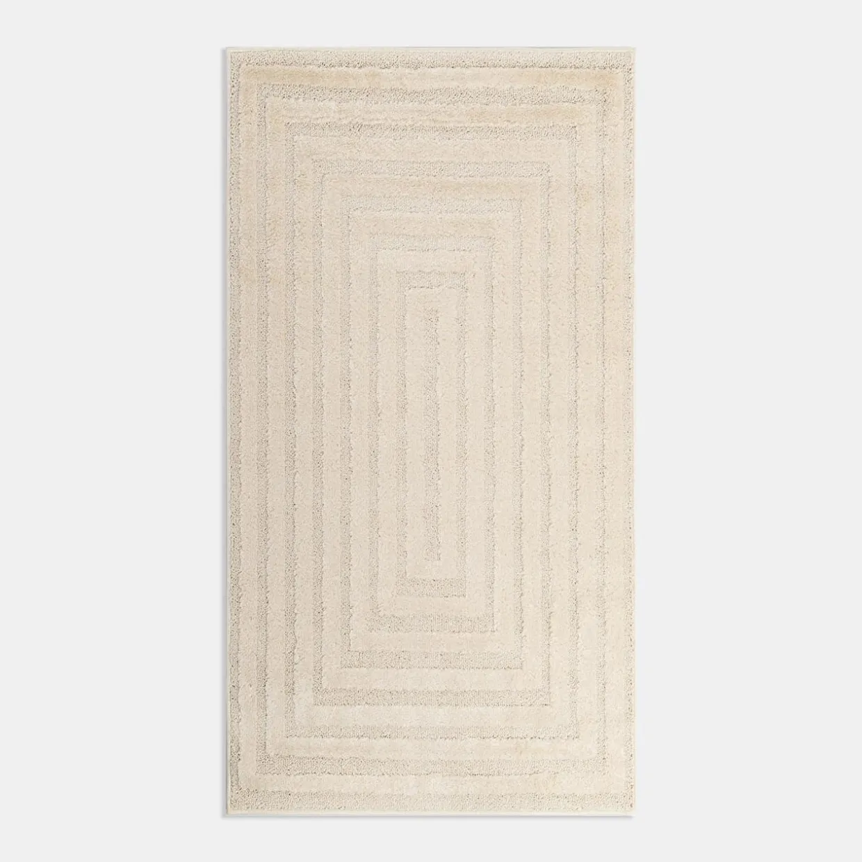 Dywan nowoczesny biało-kremowy MONTY 80x150 cm