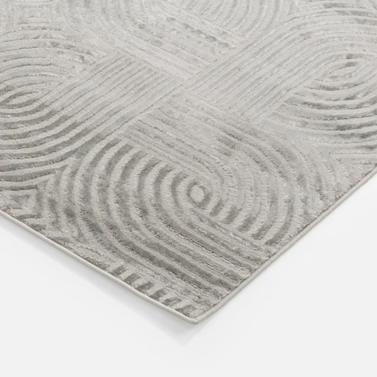 Dywan nowoczesny srebrny SAHARA 200x290 cm