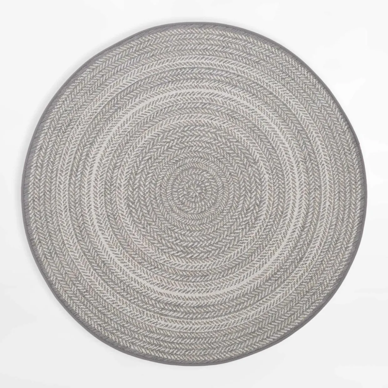 Dywan okrągły boho szary GINO 120 cm