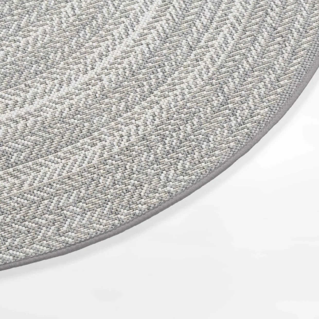 Dywan okrągły boho szary GINO 120 cm