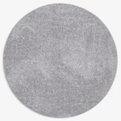 Dywan okrągły jasnoszary CLEVER 130 cm